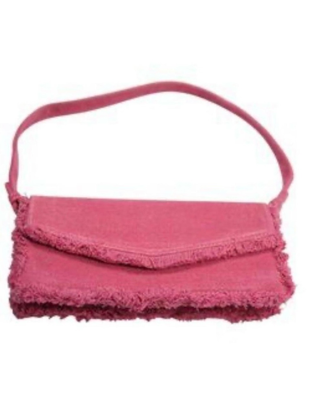 Zara Pink Textured Flap Clutch Shoulder Bag